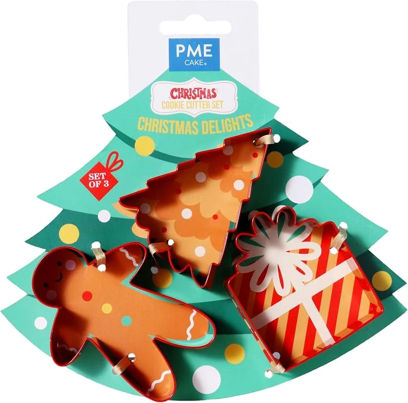 PME Navidad Set de 3 Cortadores de Galletas - Delicias Navideñas — Hogar y cocina