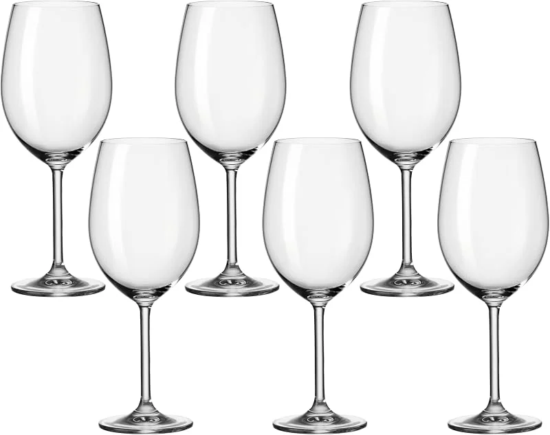 Leonardo Daily - Copas de Vino Tinto, 6 Unidades, Transparente — Vino y mesa festiva