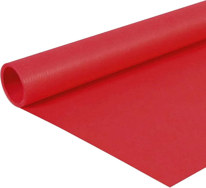 Clairefontaine Malidor 195751C - Rollo de papel Kraft, 10 x 0, 7 m, color rojo — Envoltorio regalo
