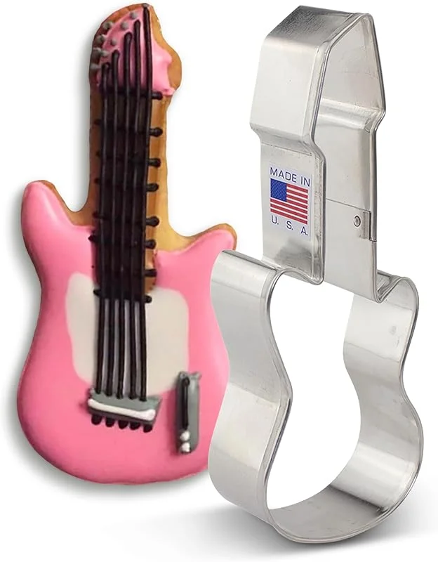 Visita la tienda de Ann Clark Cookie Cutters Ann Clark Cookie Cutters Cortador de galletas instrumento de rock, guitarra eléctrica - 13, 4 cm — Hogar y cocina
