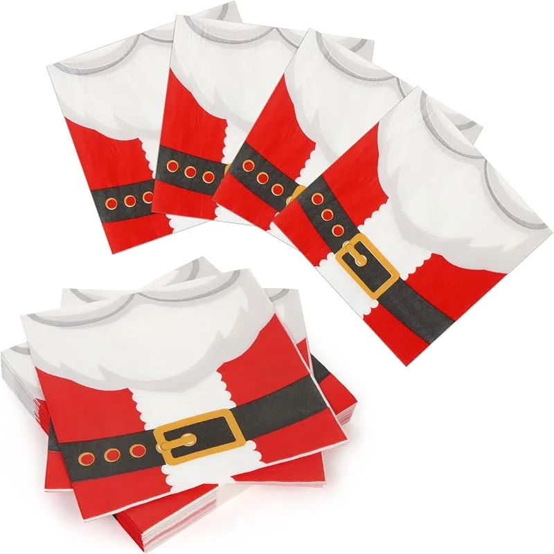 Visita la tienda de PARTY GO 40PC Servilletas de Papel 33x33cm, Decoración Navideña — Adviento y mesa