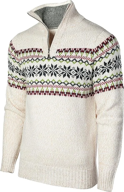 Visita la tienda de Superora Superora Jersey de Cuello Alto para Hombre de 1, 4 Cremallera — Ropa Navidad
