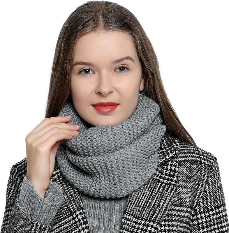 Visita la tienda de DonDon DonDon Bufanda mujer Bufanda de lana Bufanda invierno Braga cuello diseño de punto — Ropa Navidad