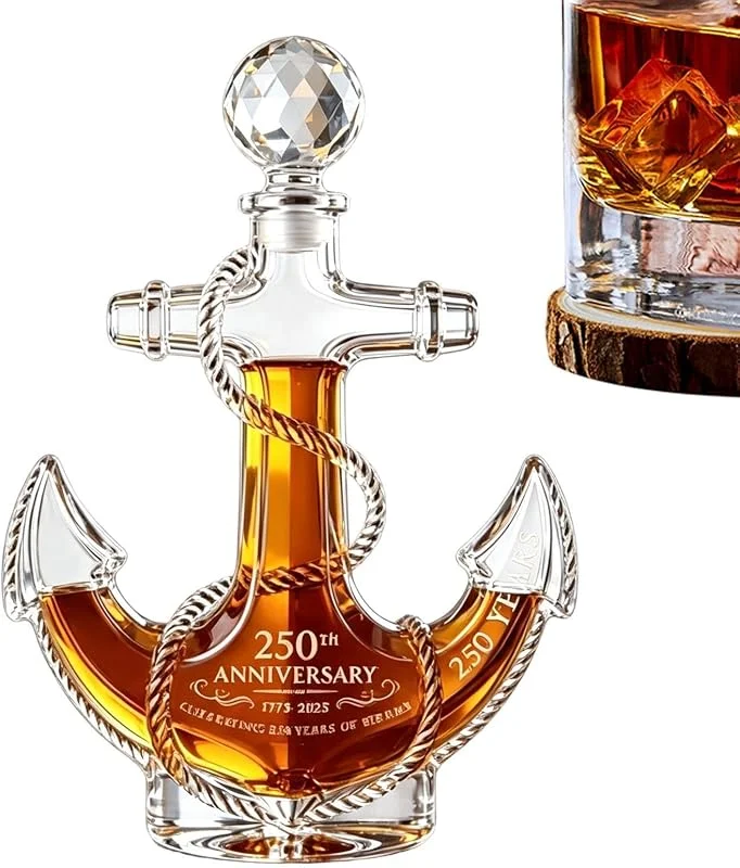 Générique Decantador de vino de jarra de licor 350 ml 250 aniversario — Vino y mesa festiva