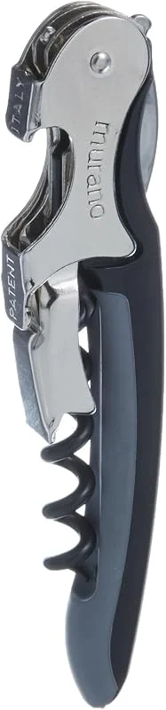 Franmara 3165-bu Murano de Tacto Suave sacacorchos de Camarero de Dos etapas con Antiadherente en Espiral — Vino y mesa festiva