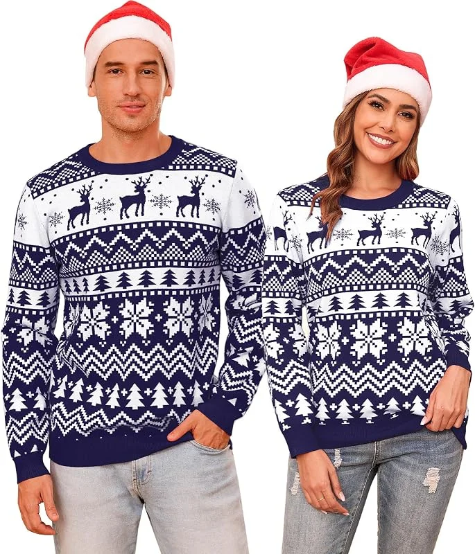 Visita la tienda de Aottori Aottori Jersey Navidad Mujer Hombre Mujer Hombre Cuello Redondo — Ropa Navidad
