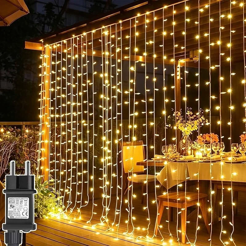 Visita la tienda de Cozymeow Cozymeow Cortina de Luces 3M x 3M 300 LED Cortina Luces navidad Exterior
