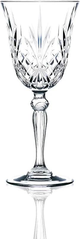 RCR Crystal Melodia - Juego de 6 Copas de Vino Tinto, Metal, 6 Unidades (1 Paquete) — Vino y mesa festiva