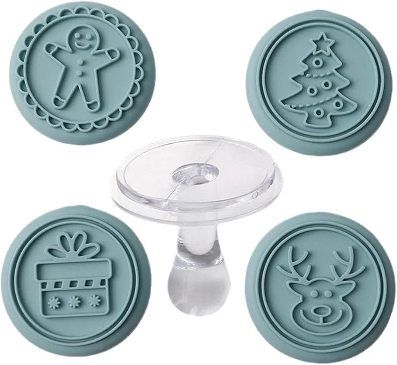 Genérico Sello Galletas Navidad Antiadherente Reutilizable Liso Navideño — Hogar y cocina