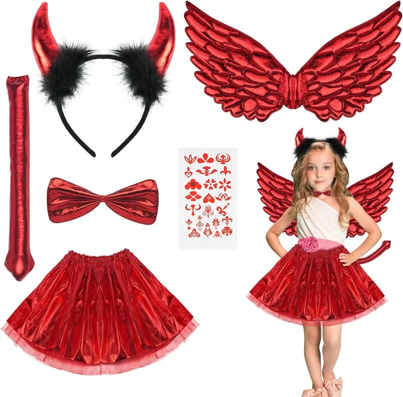 ACWOO Disfraz de Unicornio para Niña - Falda de Tutú Con Diadema y Barra Luminosa - Traje de Princesa para Fiesta, Halloween, Cumpleaños, Carnaval, Ballet y Baile — Ropa Navidad