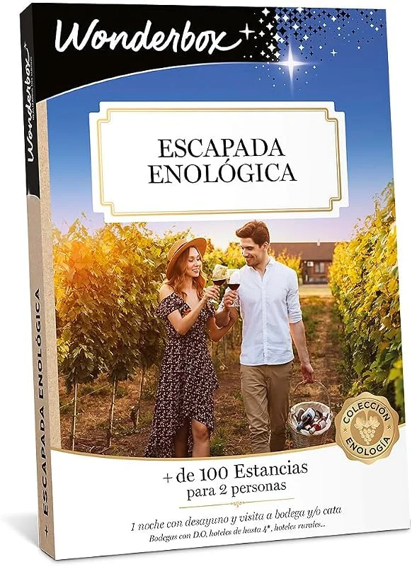 Visita la tienda de WONDERBOX WONDERBOX - Caja Regalo - Escapada Enológica - para 2 Personas — Envoltorio regalo