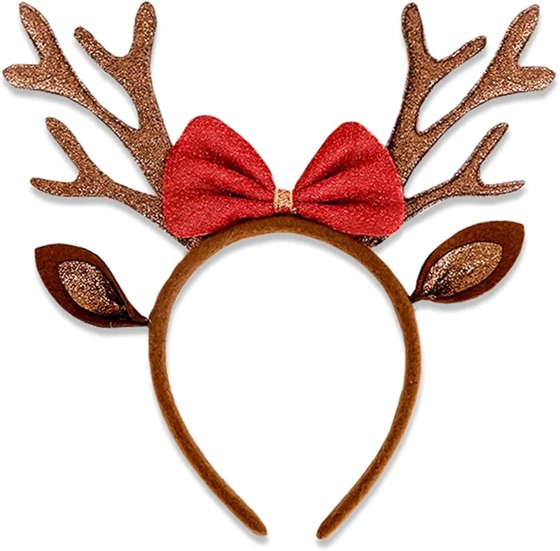 GTYARYUA Diadema Navidad, Diademas Navideñas, Diadema de Reno, Diademas Navideñas Adultos Accesorios de Navidad, para Niñas, Accesorios de Ropa de Mujer — Ropa Navidad