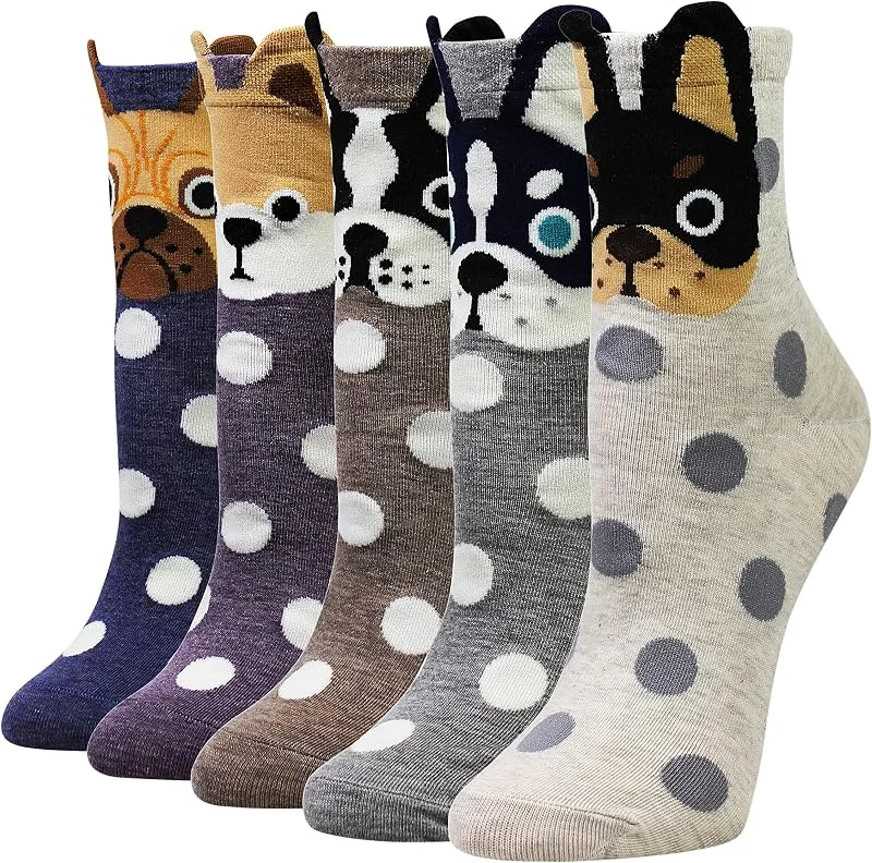 Cansok Calcetines de mujer la novedad de algodón de la tripulación — Ropa Navidad