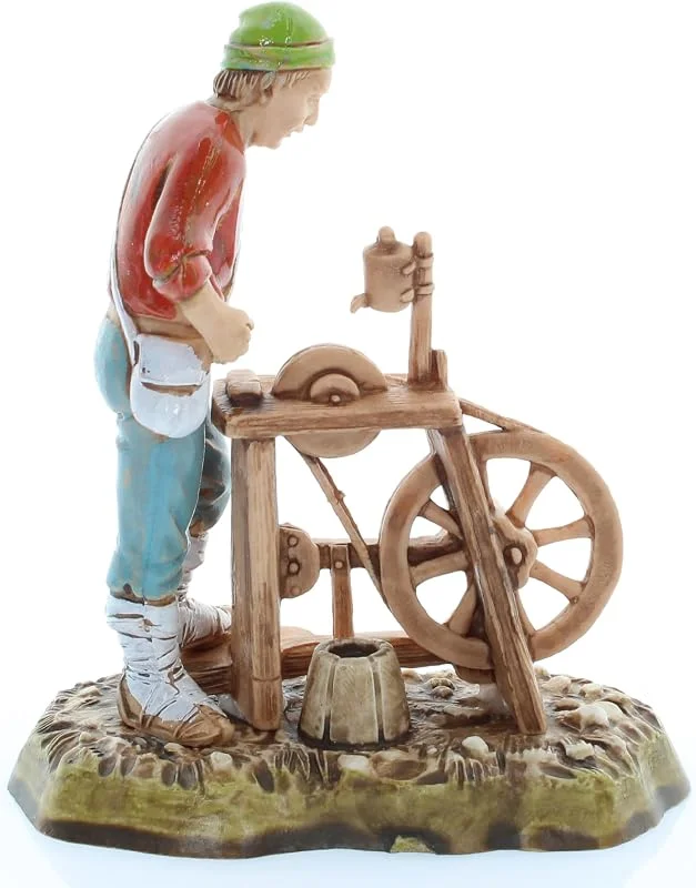 Visita la tienda de Moranduzzo Moranduzzo Afilador para Belén de 10 Cm Escala 1:20 - Figuras de Belén Indestructibles - Estilo 700', Pintura Acabada a Mano, Producto Oficial, Escultor M. Landi — Decoracion Navidad