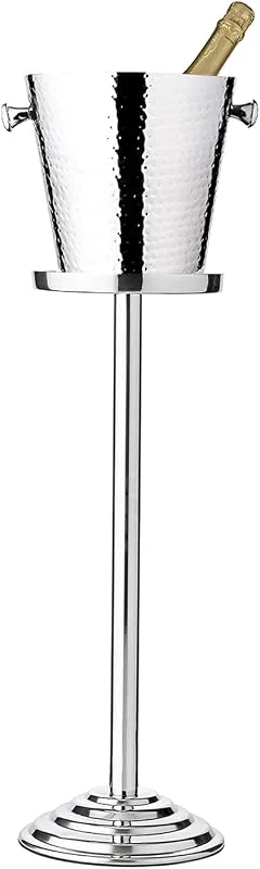 Visita la tienda de EDZARD EDZARD Champanera Valencia con soporte (H 83 cm, Ø 22 cm), acero inox — Vino y mesa festiva
