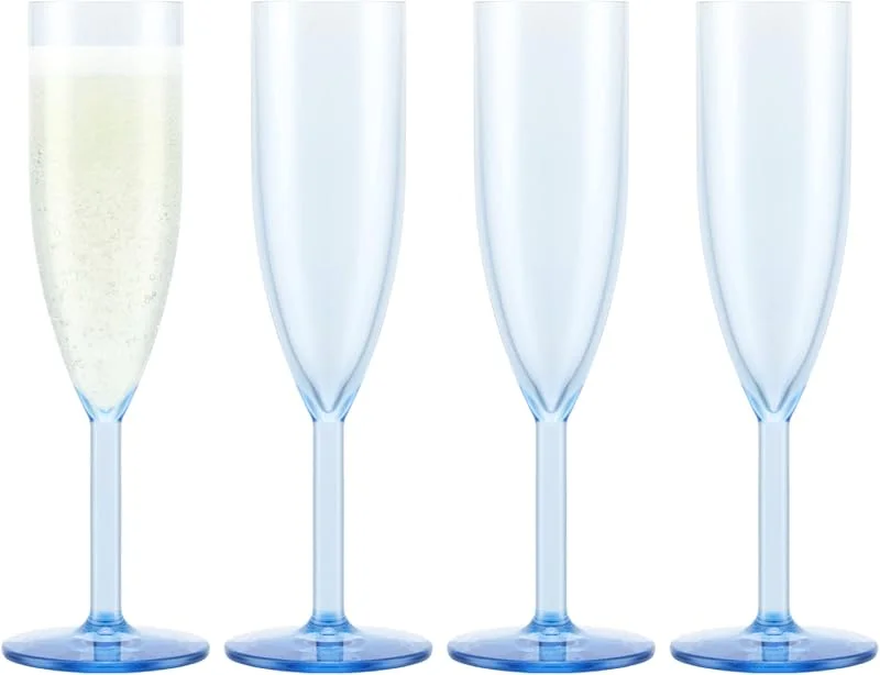Bodum 4pcs Durable Champagne Flute Glass — Vino y mesa festiva