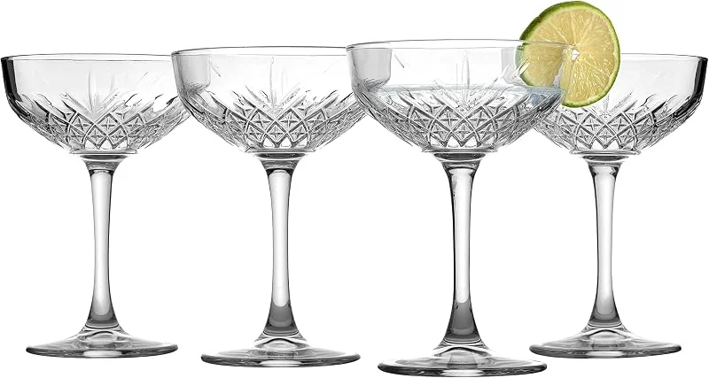 Pasabahce Timeless Copas Champagne cl 27, 4 Unidades ( ) — Vino y mesa festiva
