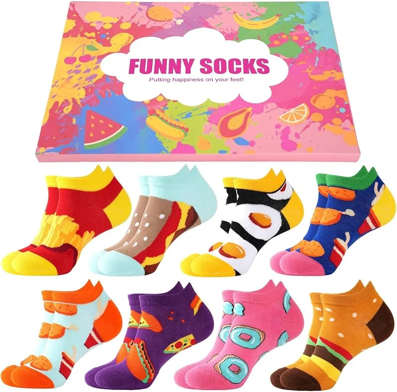 Visita la tienda de Effeet Calcetines Divertidos para Mujeres y Niñas 8 Pares, Regalo Mujer — Decoracion Navidad
