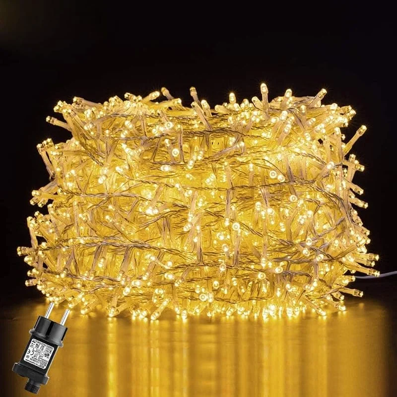 Visita la tienda de GlobaLink GlobaLink Luces Exterior 25M 1000LEDs-Blanco cálido — Decoracion Navidad