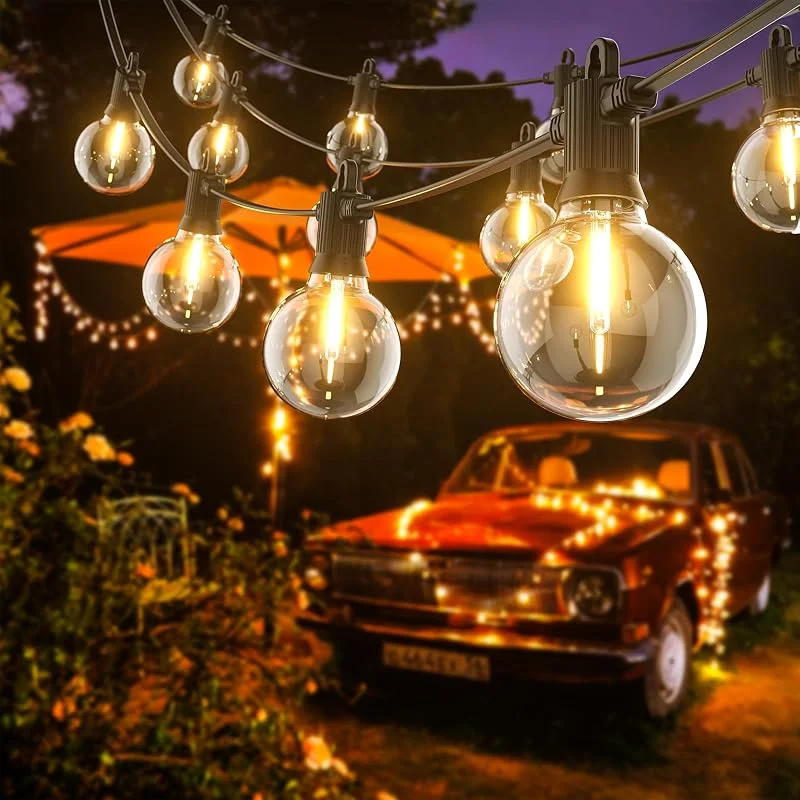 Visita la tienda de Kawaya Kawaya Guirnalda Luces Exterior 7.6M, Blanco Cálido IP65 Jardín — Luces Navidad