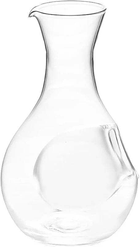 Visita la tienda de Cabilock Cabilock Decantador de vino con bolsillo para hielo, 360 ml de cristal japonés para sake frío, botella de vino, jarra de vino refrigerada, dispensador de whisky de vidrio — Vino y mesa festiva