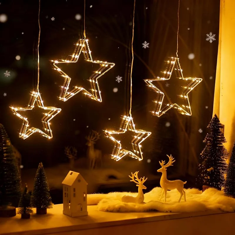Visita la tienda de Sziqiqi Sziqiqi Iluminación LED para ventana de Navidad: iluminación de ventana — Decoracion Navidad