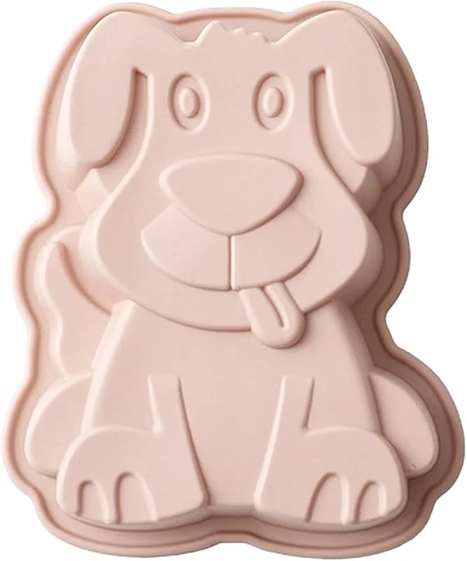 WishesMar Moldes de Silicone para Tartas Forma de Ranura de Perro Cachorro - Antiadherente Molde de Forma Especial para Repostería, Pan, Bizcocho, Gelatina Grande, Hornear — Hogar y cocina