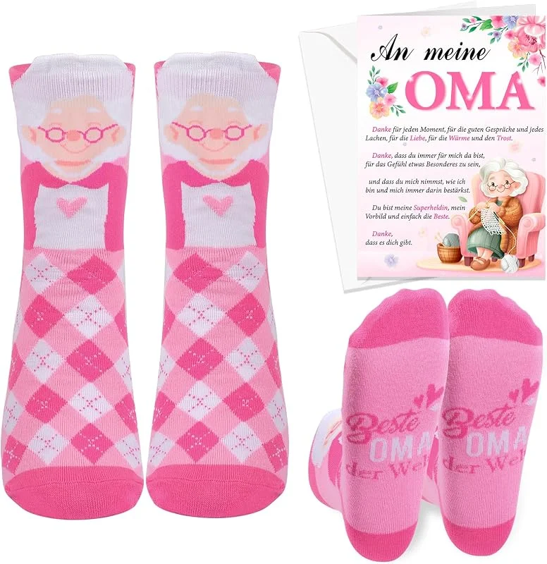 HOWAF Calcetines de Abuela, Calcetines de Navidad para Regalos de Abuela para Navidad, A?o Nuevo — Decoracion Navidad