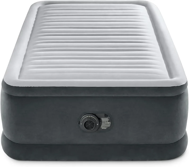 Visita la tienda de Intex Intex 64412 Comfort-Plush Elevated Colchón Hinchable, con Tecnología Fiber-Tech, de la Línea Dura-Beam Deluxe — Vino y mesa festiva