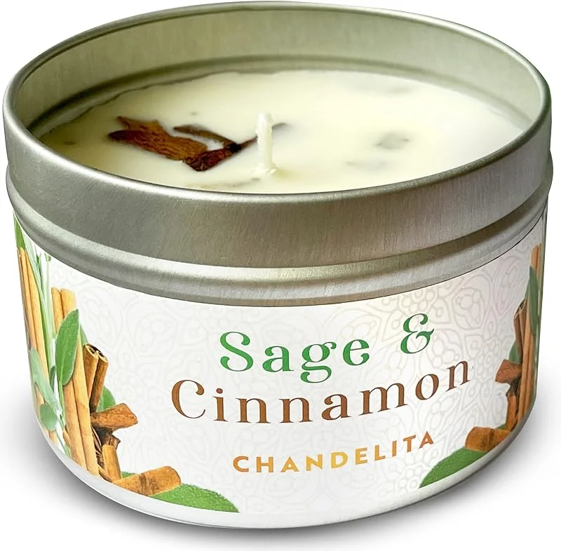Visita la tienda de Chandelita Velas Aromáticas Grandes Salvia y Canela Ceylan con Cera de Soja y Aceites Esenciales - Velas Decorativas - Velas Aromaticas Perfumadas - Candles - Para la Relajación y Meditación. — Cena a la luz de velas