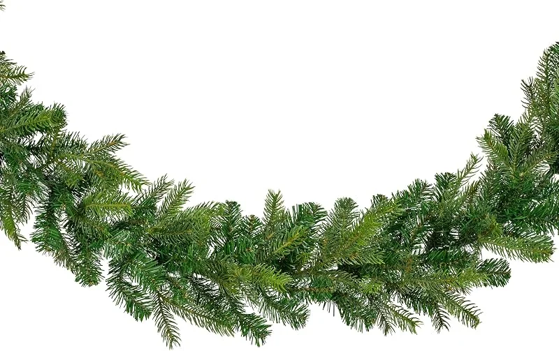 Kaemingk Guirnalda artificial de abeto 1, 8 m x 20 cm, para exterior e interior, guirnalda de invierno para decorar y manualidades, guirnalda de Navidad, guirnalda decorativa, color verde — Decoracion Navidad