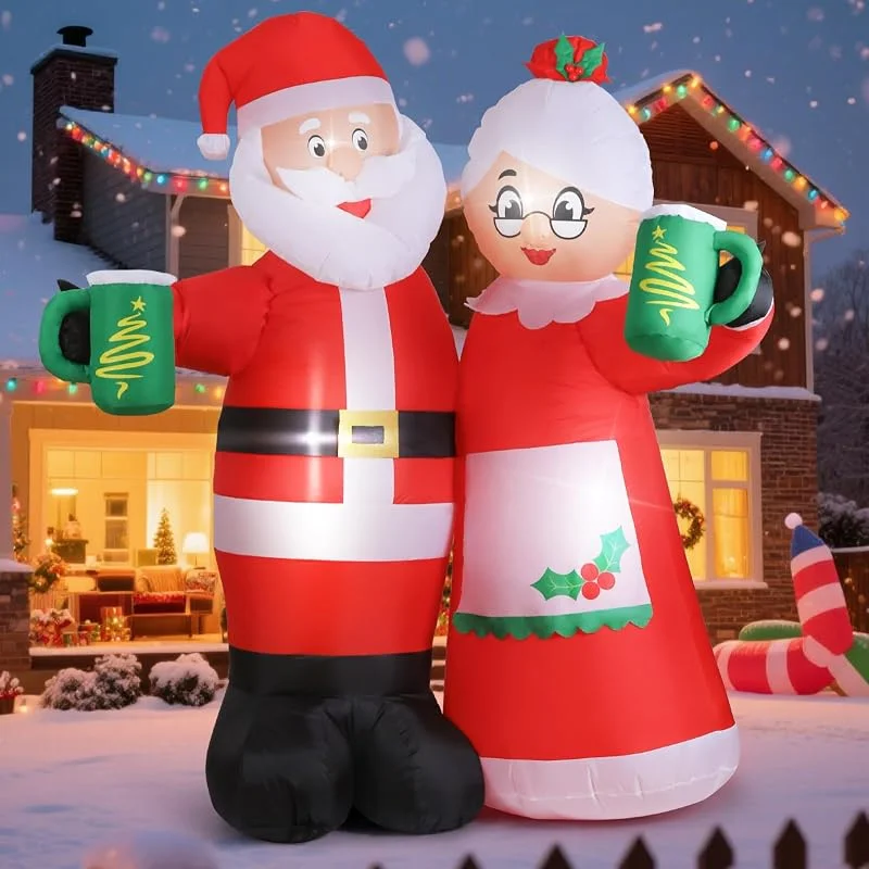Visita la tienda de GlobaLink GlobaLink Decoración de Navidad Inflable XXL de 2, 1 m con Luces LED — Decoracion Navidad