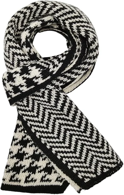 GYIOFAI Bufanda de invierno suave y cálida para mujer, bufanda para hombre, bufanda para mujer, bufanda para hombre, regalos de Navidad, bufanda de pata de gallo, bufanda sólida — Ropa Navidad