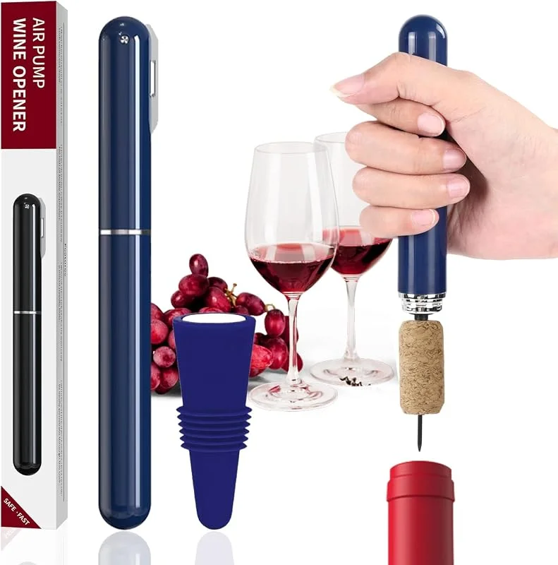 FBBULES Set de Accesorios para Vino, Tapón de Silicona, Azul — Vino y mesa festiva