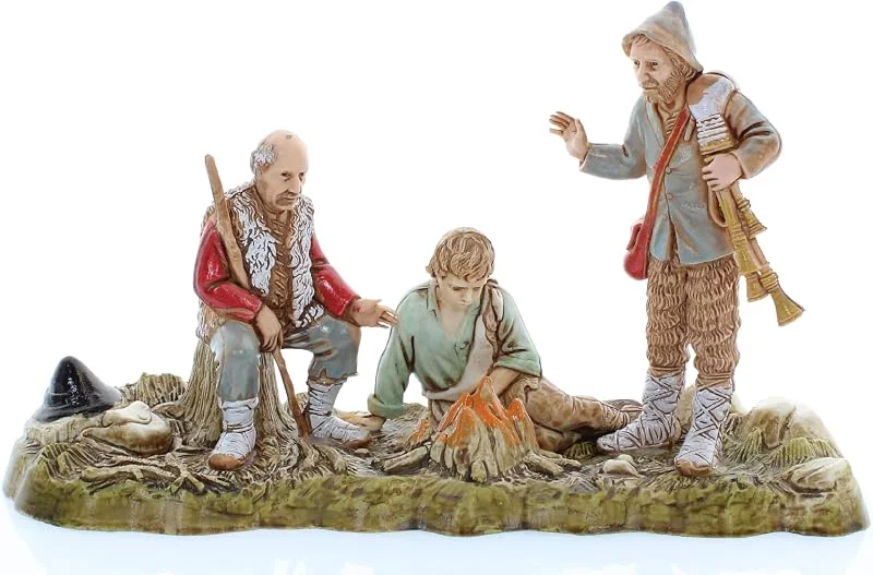 Visita la tienda de Moranduzzo Moranduzzo Hombres al Fuego para Belén de 10 Cm Escala 1:20 - Figuras de Belén Indestructibles - Estilo 700', Pintura Acabada a Mano, Producto Oficial, Escultor M. Landi — Decoracion Navidad