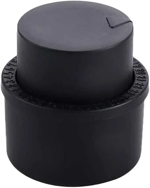 Mioaoa Fizz Keeper, tapas de bomba de botella, tapón de botella, tapón de ahorro de botellas, tapón de botella de vino, tapa de bebida, sellador de gaseosa, tapa de soda al vacío (negro) — Vino y mesa festiva