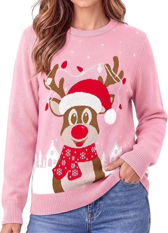 Visita la tienda de Aottori Aottori Jersey Navidad Familia Mujer Hombre Niños Reno Look Coordinado — Ropa Navidad