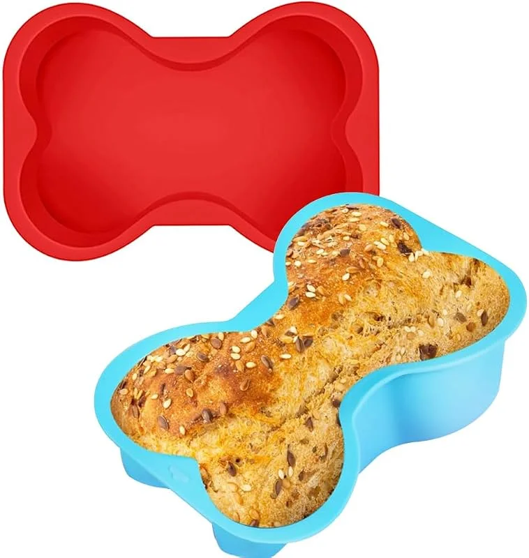 HGSHUO Moldes de Silicona Perro Molde de Pastel Molde para Hornear Molde de Silicona Moldes para Tartas Moldes de Repostería Perro Cumpleaños Navidad — Hogar y cocina