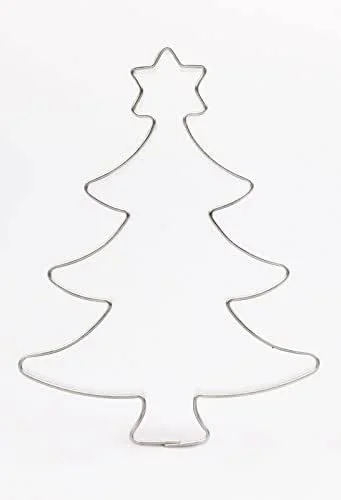 FORMINA Cortadores Galletas Molde con forma de árbol de Navidad con estrella, 7, 3 cm, acero inoxidable — Hogar y cocina