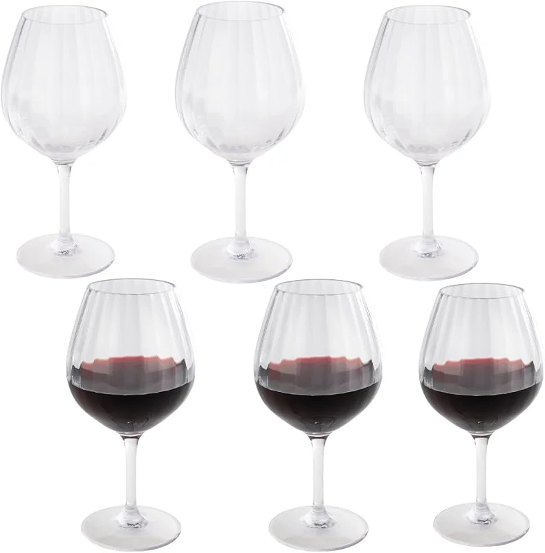 Visita la tienda de Buddy´s Bar Buddy's Bar – Juego de 6 vasos de vino tinto, plástico Tritan, transparente, diámetro 10, 5 cm, altura: 21 cm, 600 ml, 66198 — Vino y mesa festiva