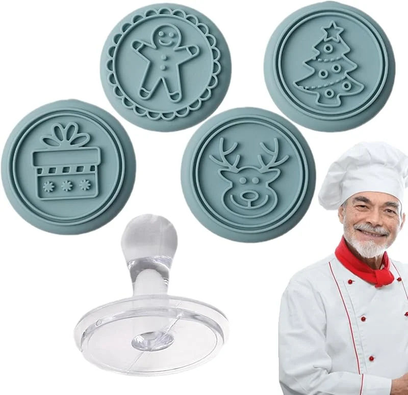 Generic Sello de galletas de Navidad, , antiadherente, suave, reutilizable — Hogar y cocina