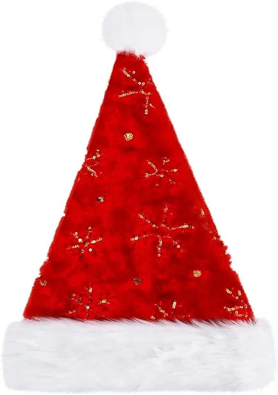 FUKPO Gorro Navidad, Gorros Navidad Gorro Papa Noel Adulto Navideño, Gorros Santa Claus Navideños — Ropa Navidad