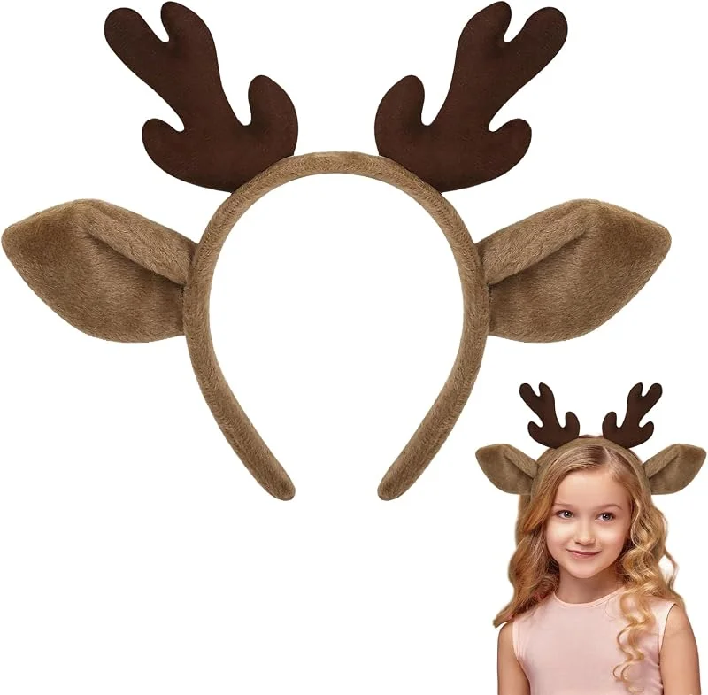 PPGGOPP Diadema de Reno Navidad, Diadema de Navidad, Diademas Navidads Mujer, Tocado de Navidads, Navideña Headbands, Diademas Fiesta de Navideña, para Niños Adultos, Fiesta de Navideñas — Ropa Navidad