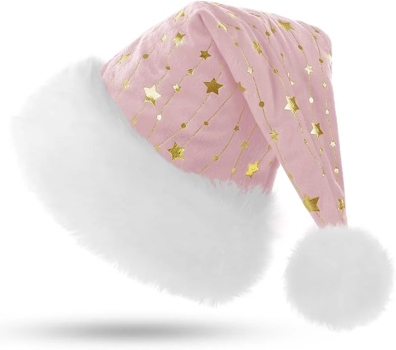 Visita la tienda de KONVINIT KONVINIT Gorro Papá Noel Blanco Gorro Navidad Lentejuelas Gorros de Navidad Adultos Sombreros de Santa Claus, Accesorios de Navidad para Regalos de Festividad — Ropa Navidad
