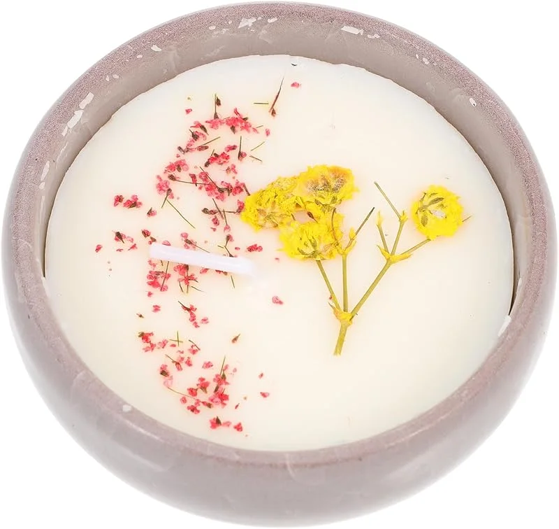 PRETYZOOM Vela Aromática Creativa en Taza de Cerámica Cera de Soja — Cena a la luz de velas