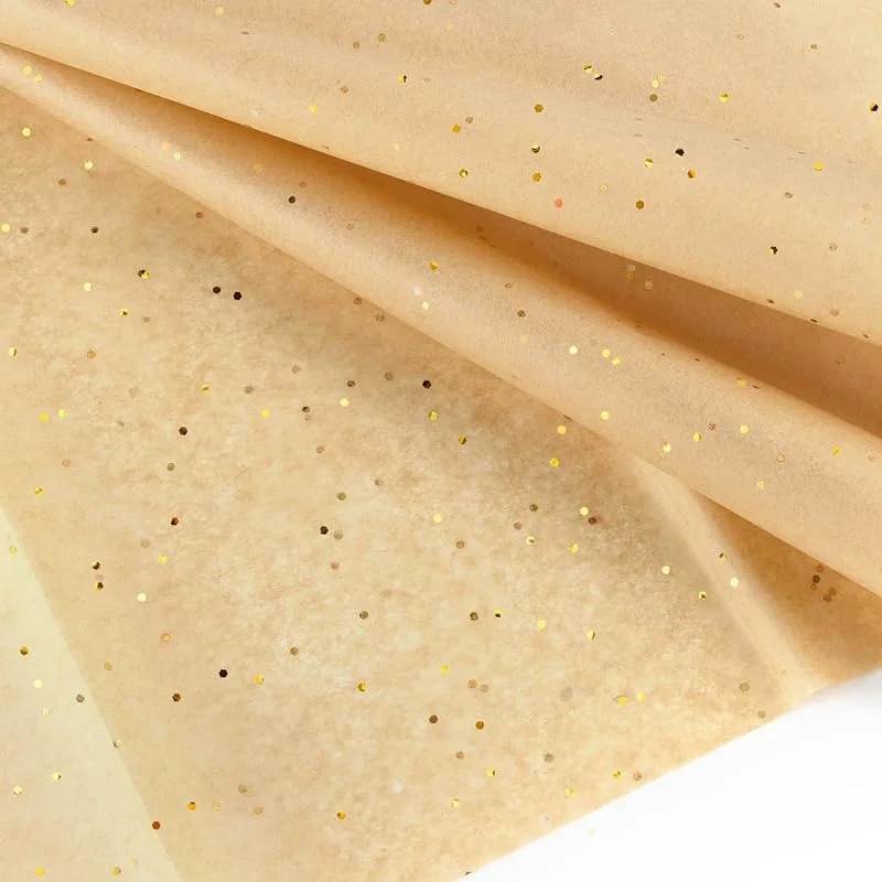 Visita la tienda de ASTARON ASTARON Papel de seda con purpurina para envolver 50 x 66 cm, papel con purpurina, hojas de papel de seda marrón para embalaje de ramo, regalo de cumpleaños, suministros de manualidades, 10 hojas — Envoltorio regalo