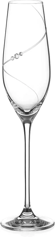 Diamante 1045.411.ELX Silhouette Champagne y Prosecco Copa de champán, 210 mililitros — Vino y mesa festiva