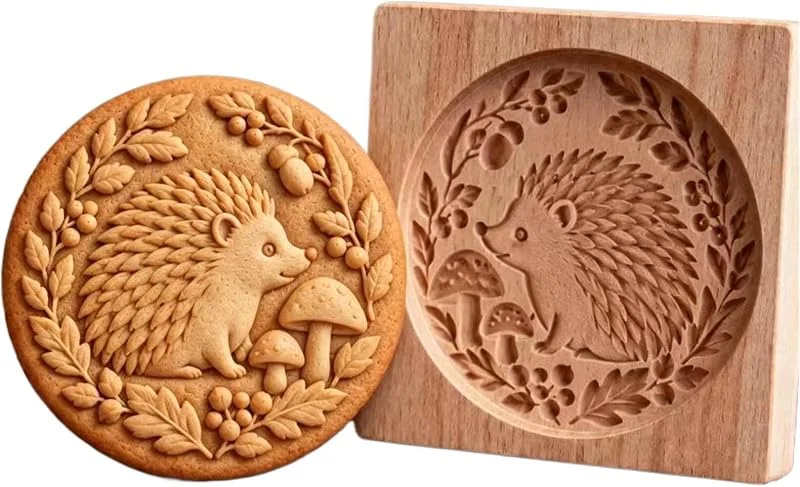 Genérico Moldes de Madera para Hornear Galletas Herramientas de Repostería con — Hogar y cocina