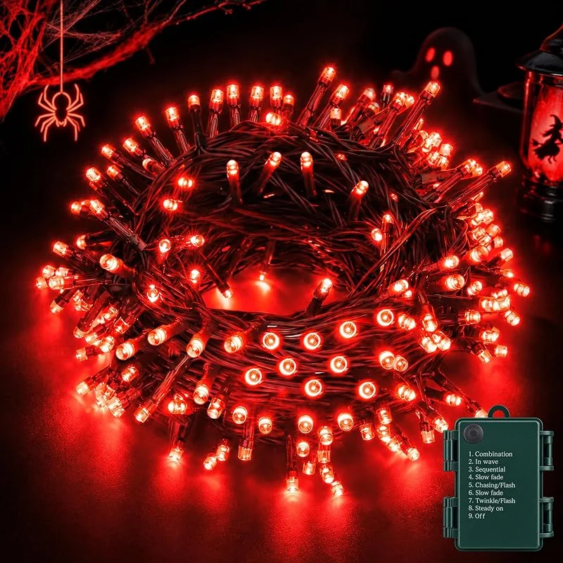 BrizLabs Cadena Luces Navidad para Exteriores, 10M 100 LED Guirnalda Luces