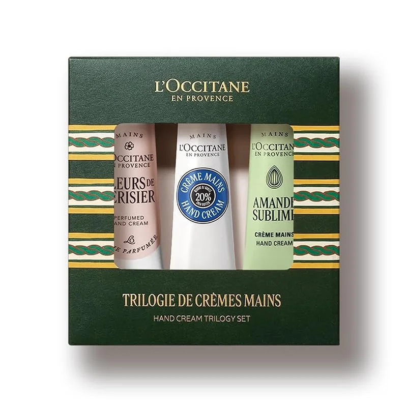 L'OCCITANE - Cofre de Navidad Trío de Crema de Manos — Envoltorio regalo